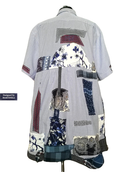 Plus Size Summer Shirt Dress 4XL Maxi Boho Jacket Dress