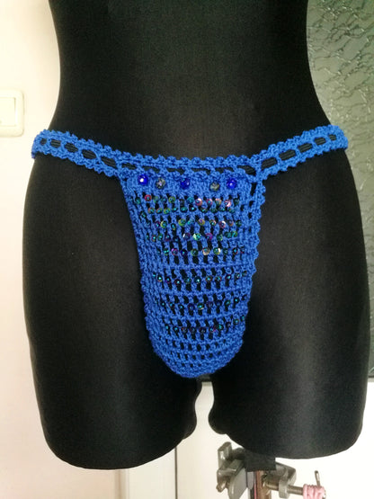 Blue Man Thong XL Sexy Thong For Men G String Man