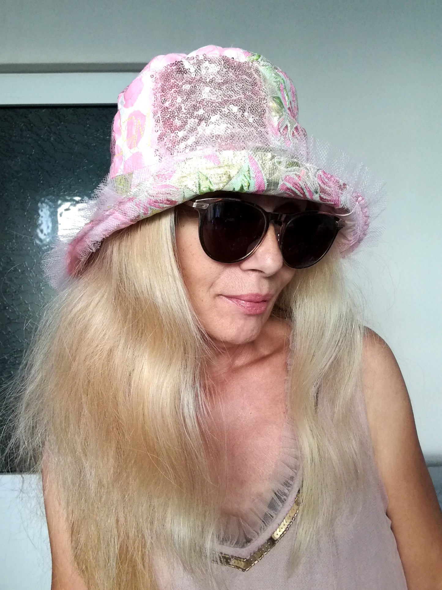 Luxury Bucket Hat 2XL Pink Summer Hat For Women