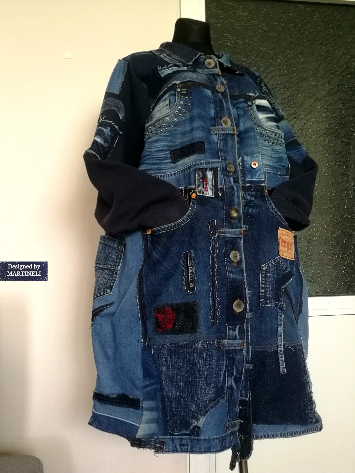 Plus Size Levis Denim Jacket 5X Maxi Distressed Denim Jacket