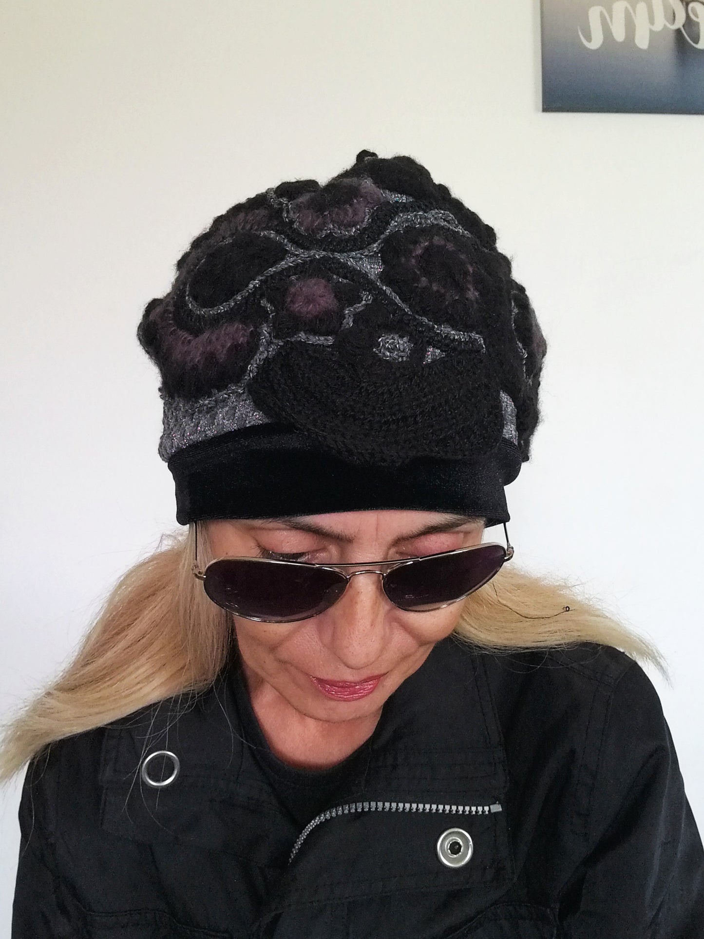 Winter Beanies for Women Gray Wool Beanie Warm Knit Hat for Women