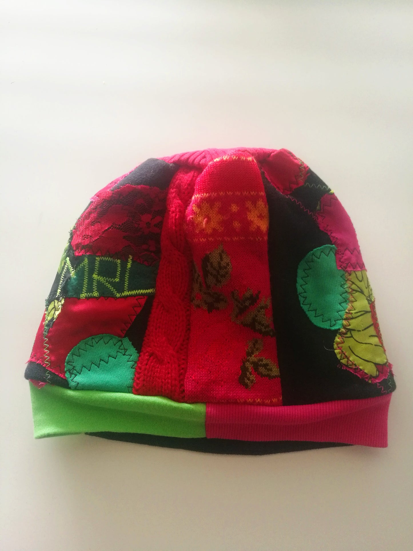 Colourful Warm Beanie Hat for Women Embroidered Beanie