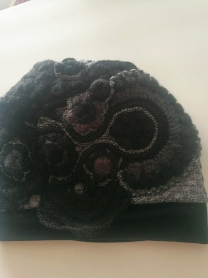 Winter Beanies for Women Gray Wool Beanie Warm Knit Hat for Women