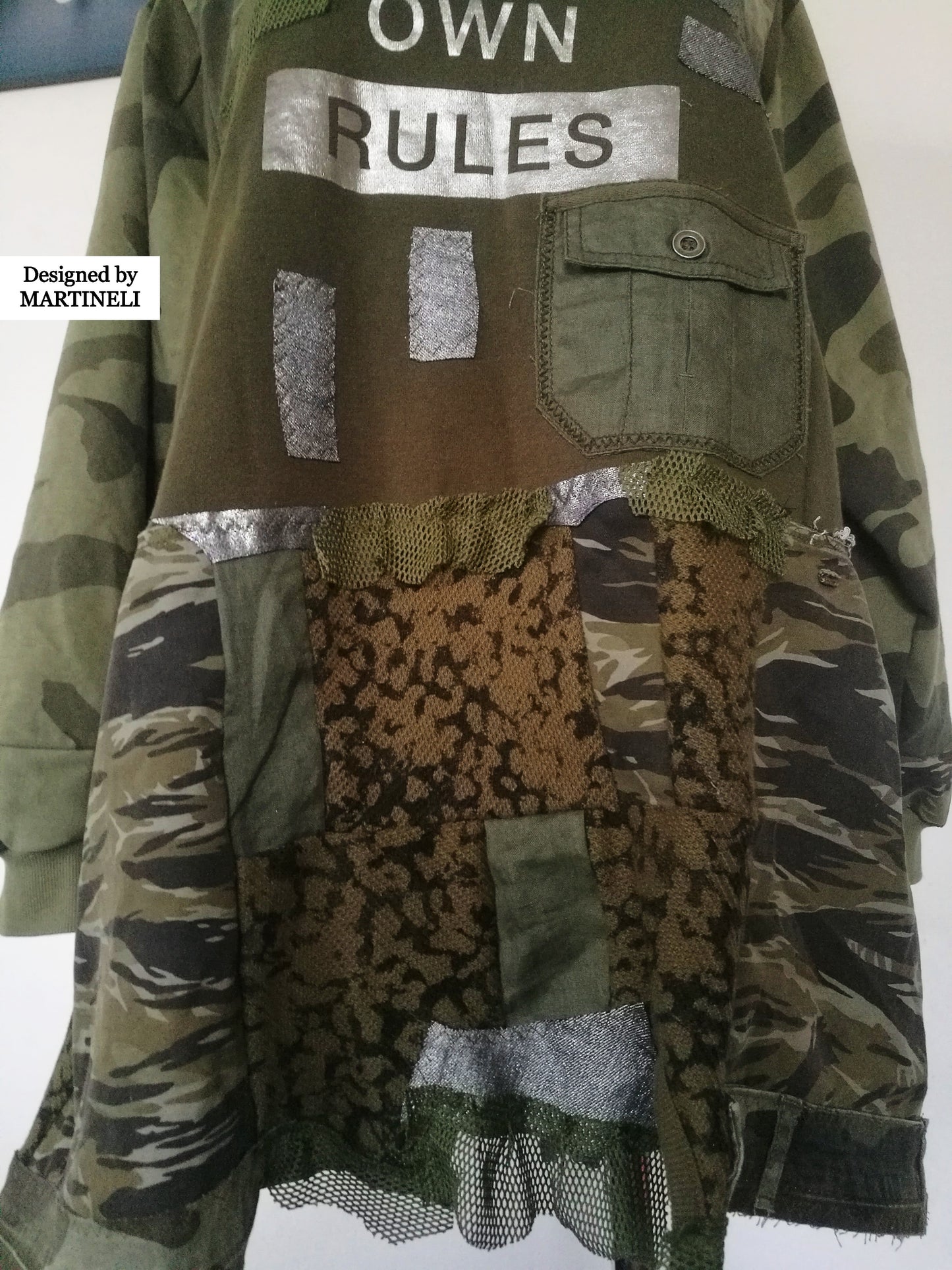 Plus Size Camouflage Dress 3XL Loose Sweatshirt Dress