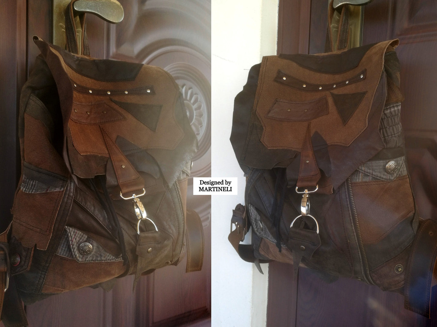 Unisex Leather Backpack Travel Rucksack High End Leather Backpack