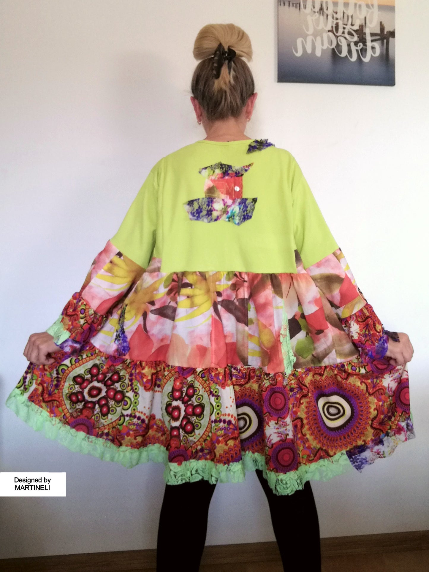 Plus Size Floral Dress 3XL Maxi Summer Tunic Dress