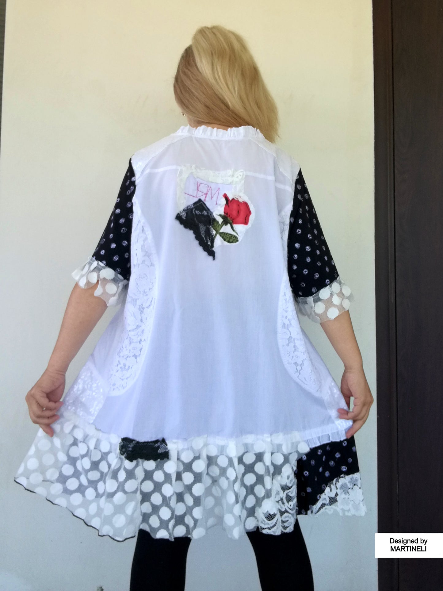Plus Size Floral Dress,2XL Maxi White Embroidered Shirt Women