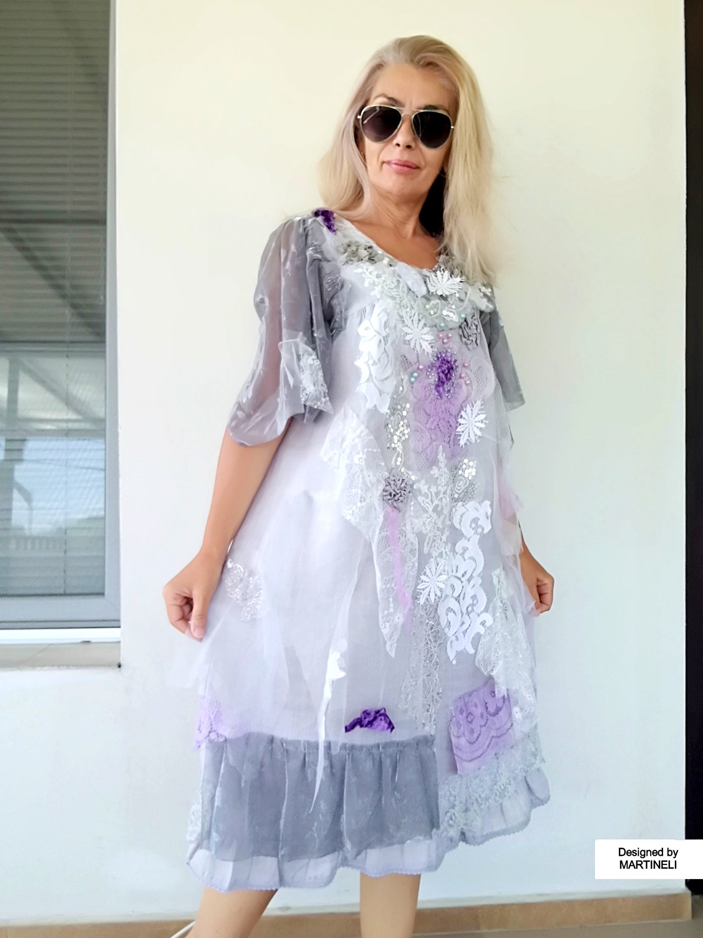 Plus Size Embroidered Linen Dress 2XL Maxi Boho Summer Dress