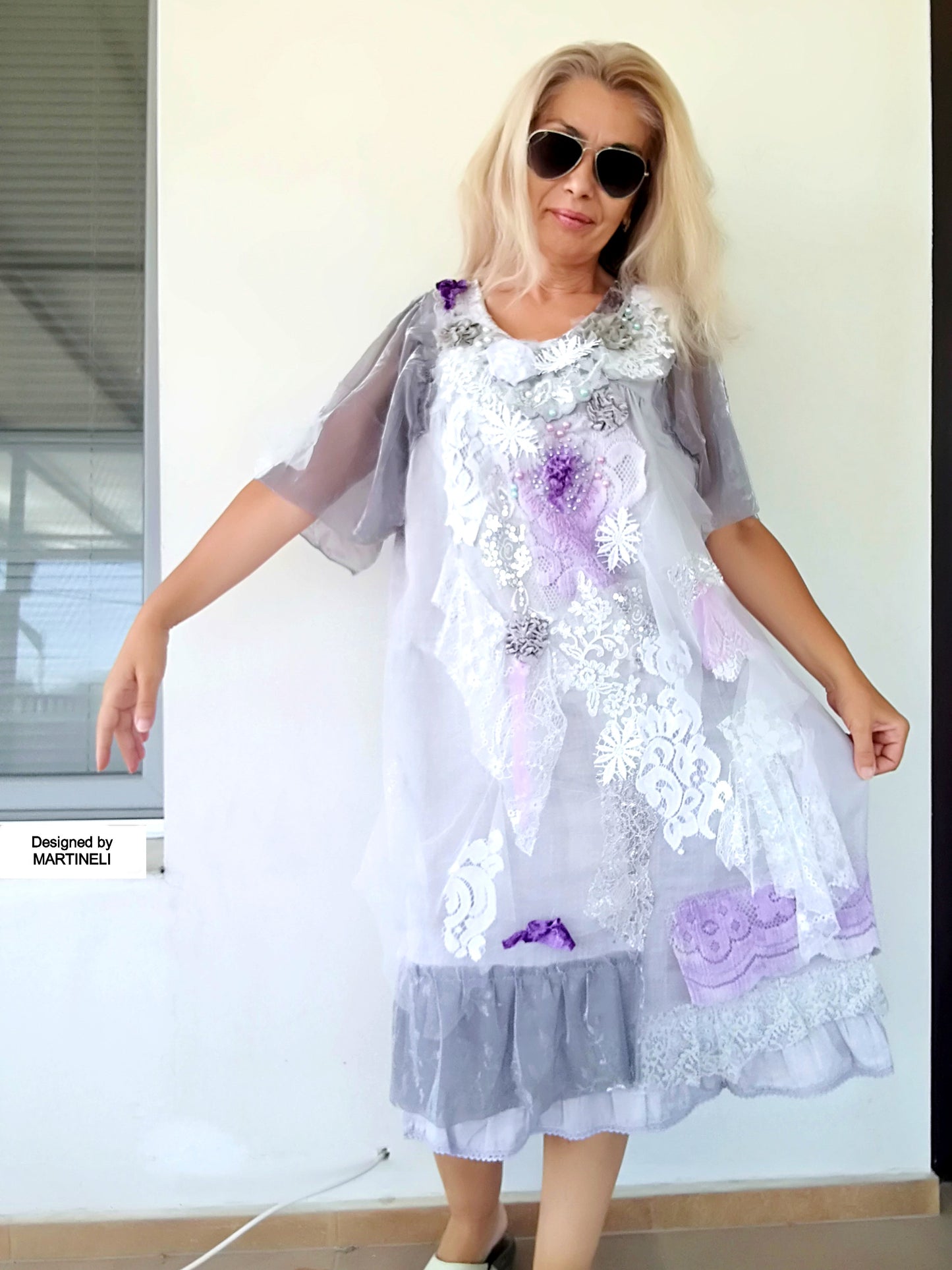 Plus Size Embroidered Linen Dress 2XL Maxi Boho Summer Dress