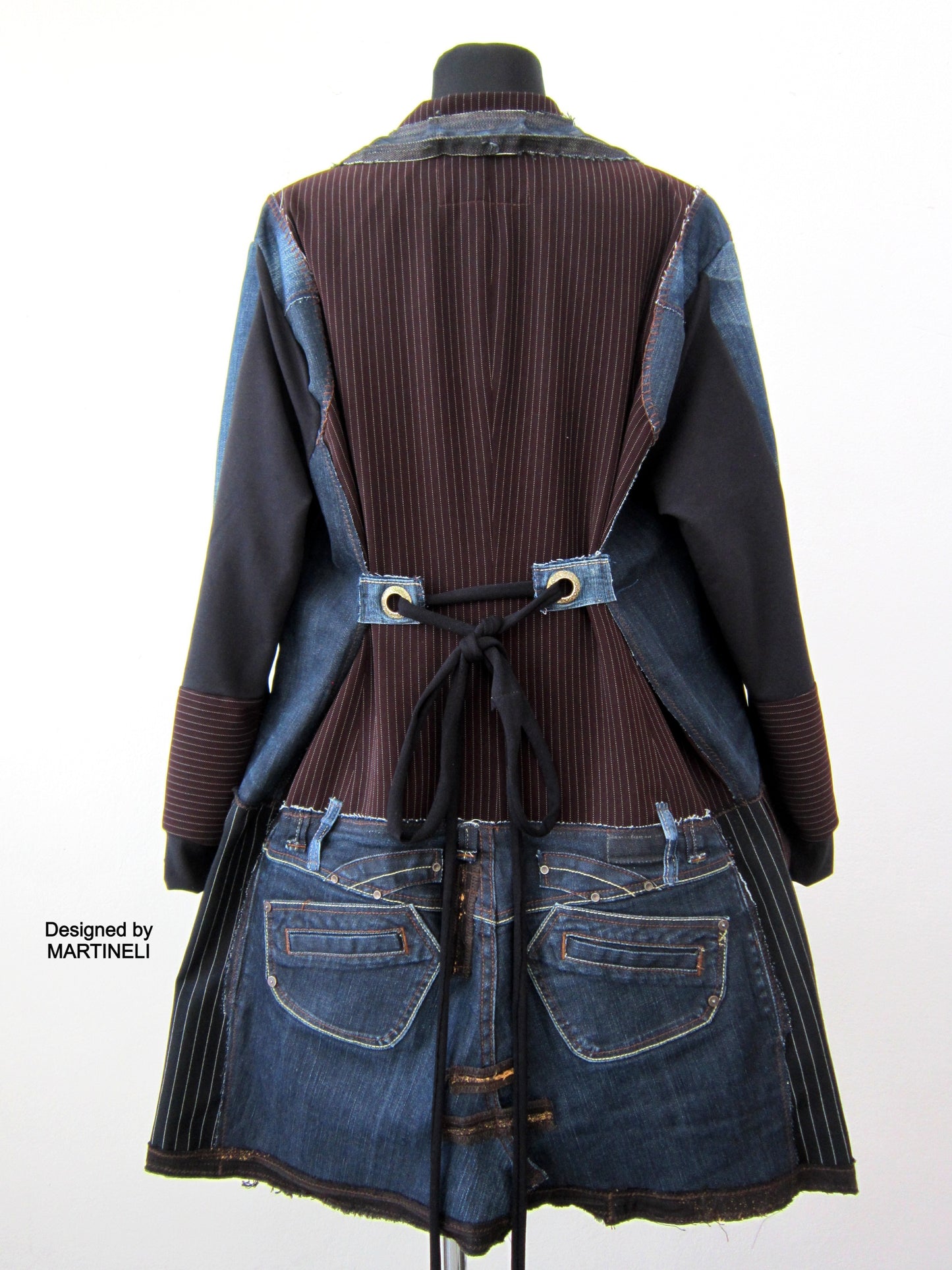 Plus Size Denim Coat,3XL Oversized Brown Jacket Coat for Women