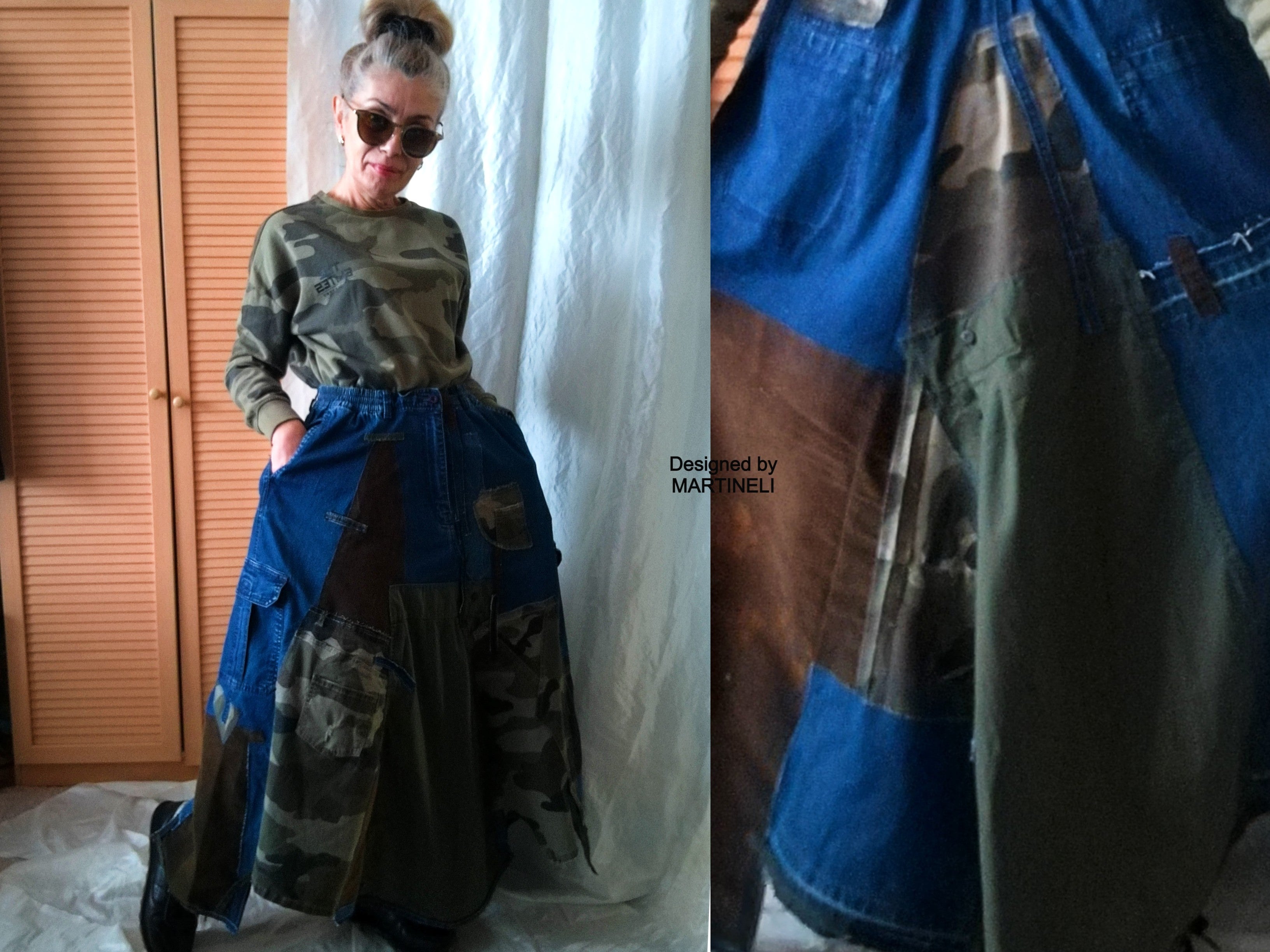 SALUTE CAMO SKIRT WITH JEAN – 227 Boutique LLC