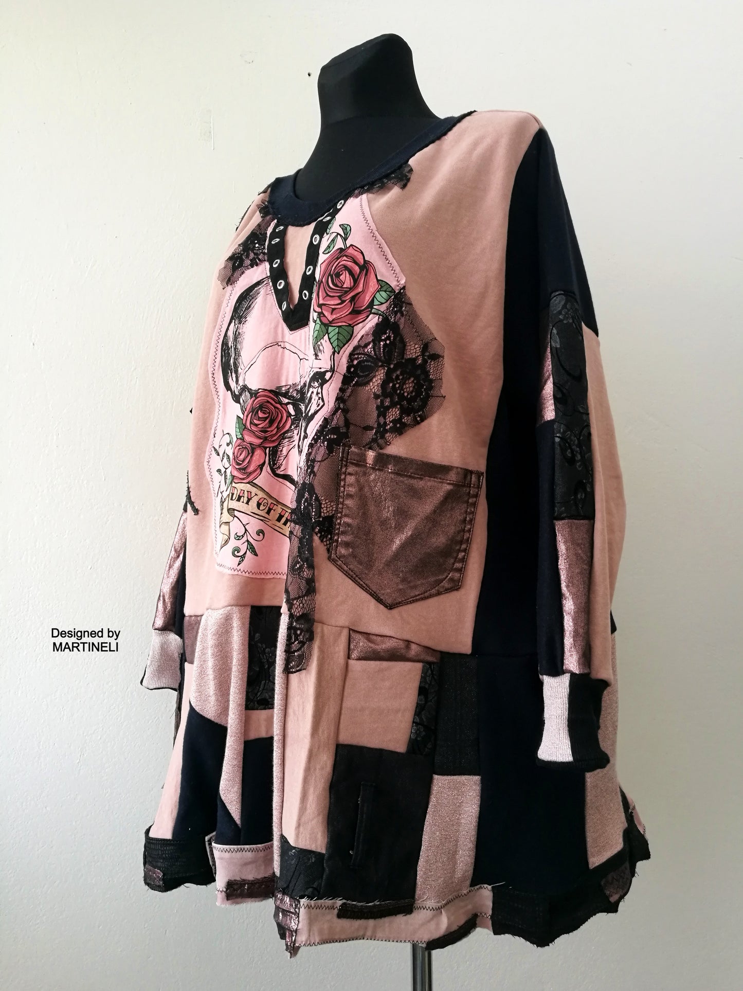 Plus Size Sweatshirt Dress,3X/4X Maxi Gothic Dress