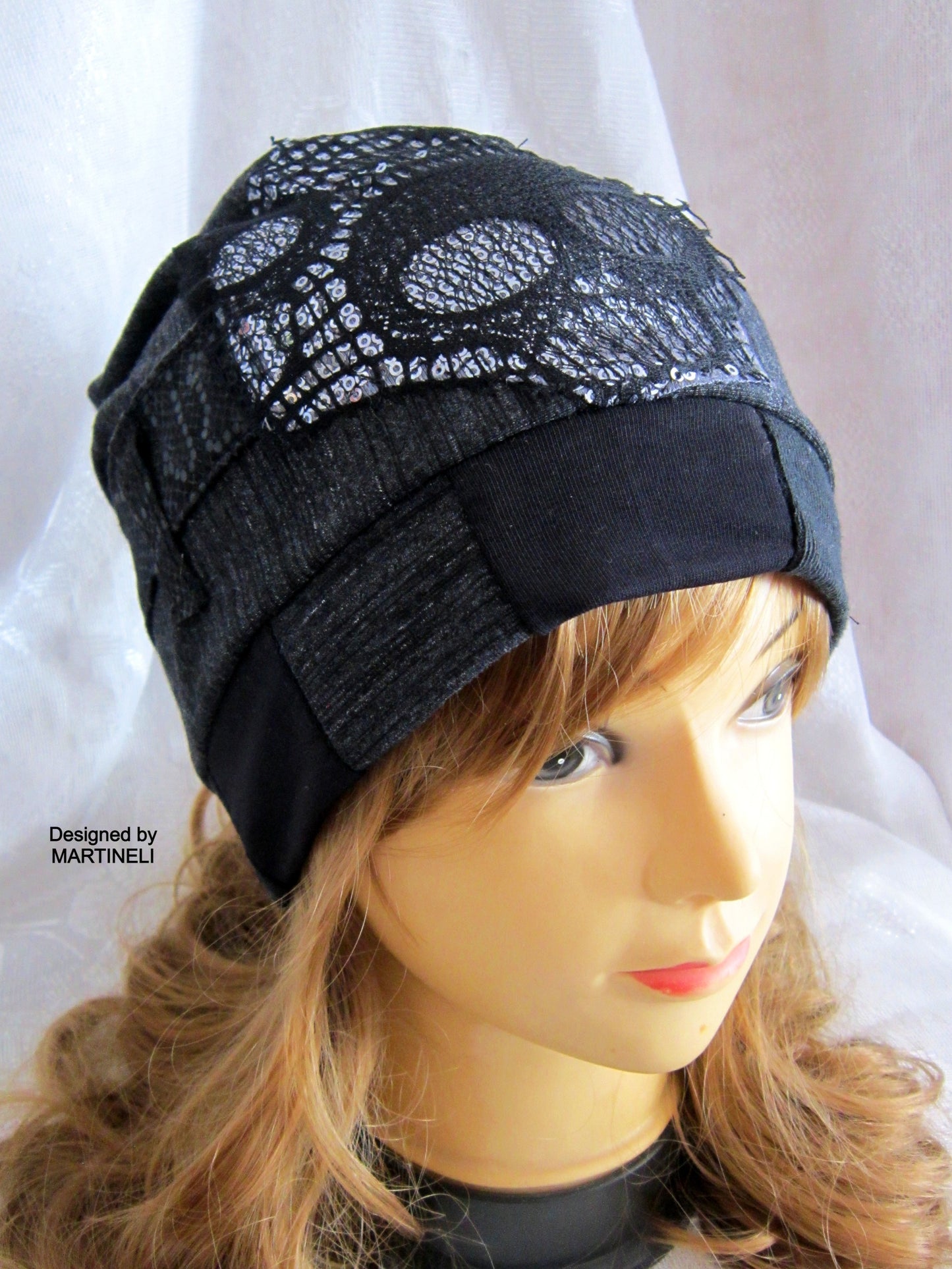 Beanie Hat for Women,Gray Skull Beanie Hat