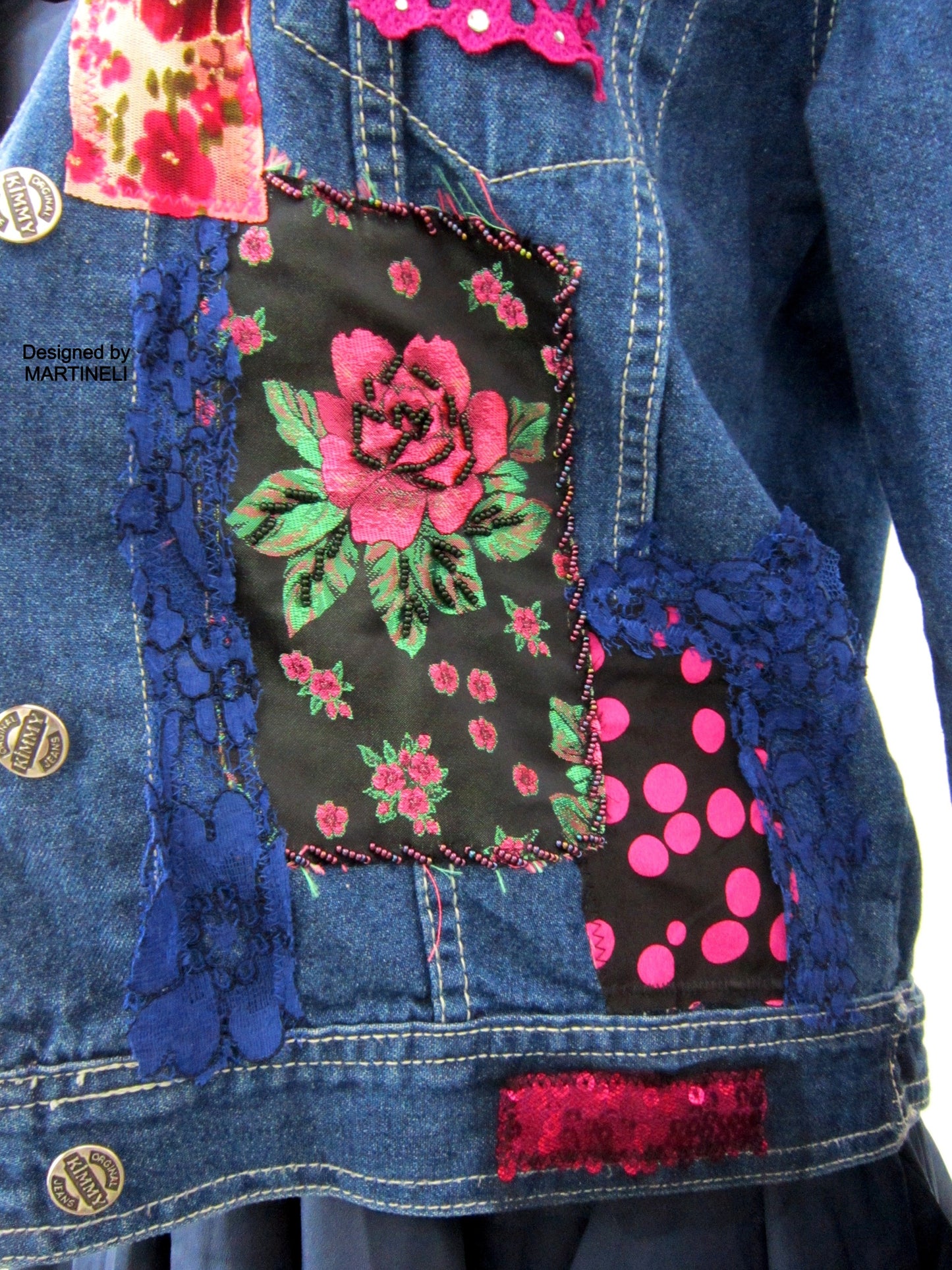 Embroidered Denim Jacket,M/L Denim Jacket Outfit