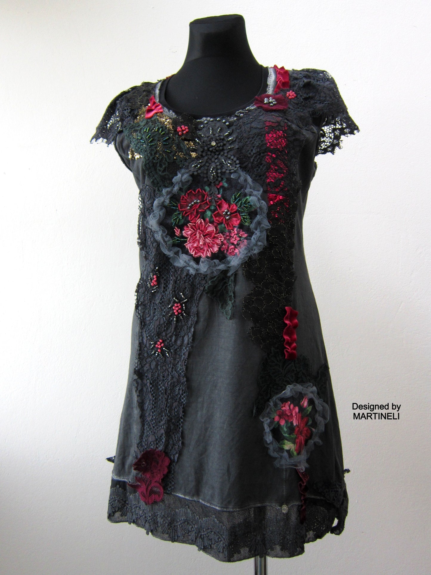Summer Tank Dress,M/L Gray Midi Dress