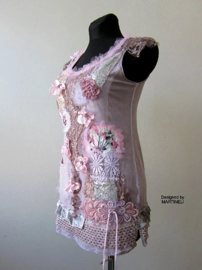 Pink Tank Dress,S Sleeveless Summer Dress for Women