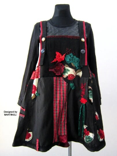 Plus Size Denim Overall Dress, 3XL Boho Style Maxi Pinafore Dress